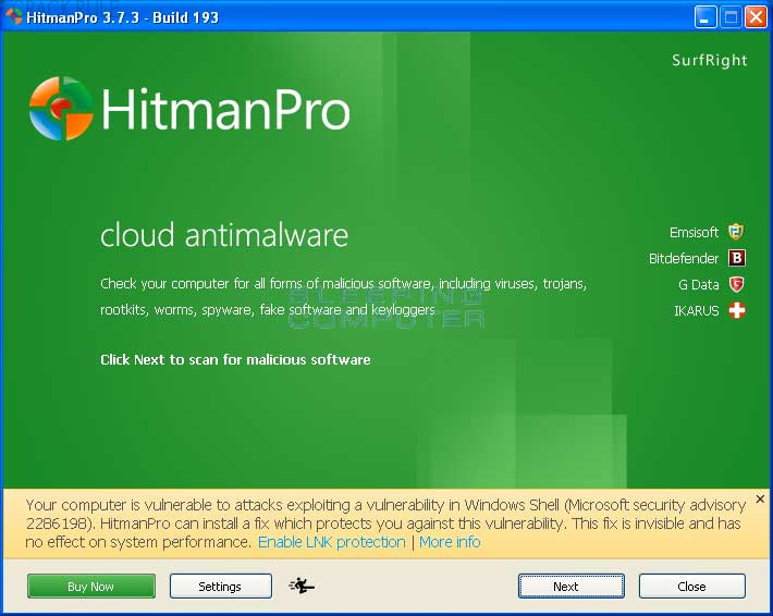 Hitman Pro ideally suits users who suspect their primary antivirus might have missed something or those facing sudden system anomalies hinting at malware presence.